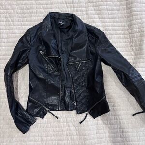 Lulus vegan leather jacket